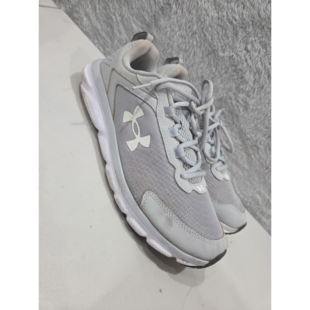 Under Armour Mens Charged Assert 9 Running Shoes Mod Gray Mens Size 10